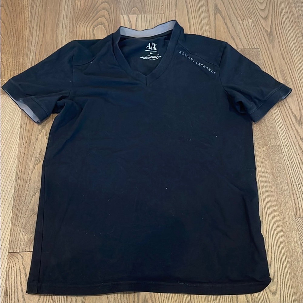 Armani Exchange Black Polo Shirt